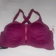 Victorias Secret Nwt Knockout Front Close Pink 38DD Sport Sports Bra