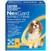 NexGard SPECTRA Chews For Small Dogs 3.6-7.5kg - 3pk