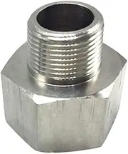 Stainless Steel Thread Adapter 1/4" NPT Female to M14*1.5 Male Pipe Fitting Converter