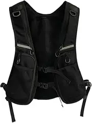 Sports Chest Bag for Men, Running Bags for Men, Lightweight Running Vest Bag, Running Vest Bag with Pockets, Washable Running Vest, Running Chest Pocket, Front Chest Pocket for Men and Women, black