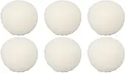 Respicefinem 6Pcs Wool Drying Balls Reusable Skin Friendly Static Reduction Time Saving Fabric Softener Ball for Clothes Laundry 2 4in (7cm)