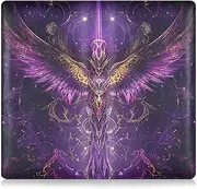 [Amooorous] Purple Mysterious Bird Pu Leather Auto Registration Insurance & ID Card Holder Prefect Car Essentials Wallet for any Car, Truck, Motorcycle, Trailer or Boat, purple mysterious bird, 1 size