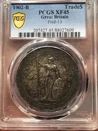 在飛比找Yahoo!奇摩拍賣優惠-pcgs45分重彩站洋