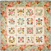 New Applique Quilt Pattern FLOWERS IN MY GARDN 59¼" x 59¼"
