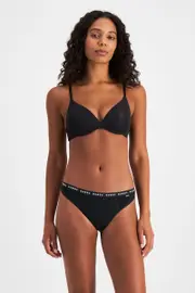 [Bonds] Bonds Women's Cotton Bloody Comfy Cotton™ Period G-String Ultra-Light in Black Size: 12, Moisture-Wicking 12 Black