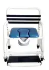 Deluxe New Era Patented Hygienic Access Shower Commode Chair, 26" Int. Width,...