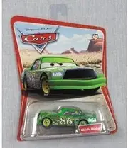 Series 1 Original Issue Chick Hicks Disney Car Desert Background Scene with 16 Cars Pictured on Back of Mattel Card