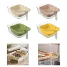 Double Layered Detachable Drain Basin and Basket Kitchen Food Strainer Bowl