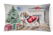 Beagle Christmas Throw Pillow