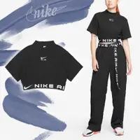 在飛比找PChome24h購物優惠-Nike 耐吉 短袖 Air Cropped 女款 黑 白 