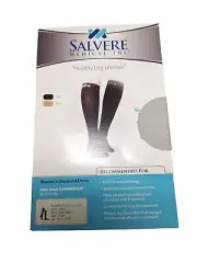 Salvere Medical Black Diamond Dress Size Large Compression Knee High 20-30 mmHg