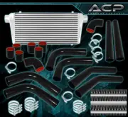 8Pcs Diy Mandrel Bent Piping Pipe Kit + Fmic Aluminum Turbo Intercooler Unit Kit (for: Saab)
