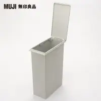 在飛比找momo購物網優惠-【MUJI 無印良品】PP上蓋可選式垃圾桶/大/30L袋用/
