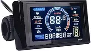 Colorful Electric Bike LCD Display, High Definition Mountain Bike Cycling Computer, Water Roof Smart Meter with NFC SM Connector for E Scooter, Control Panel with Automatic