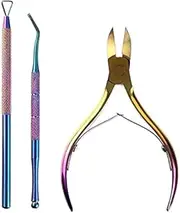 1 Set Stainless Steel Nail Cuticle Nipper Clipper Scissor Manicure Nail Art Tool zhengpingpai