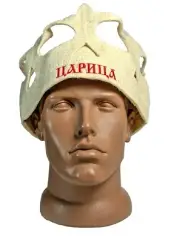 Sauna hat Wool FELT cap RUSSIAN royal crown Queen Queens-Kings Gift for her