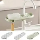 Adjustable Faucet Drainer Rack Hanging Sink Dish Drying Rack Bathroom