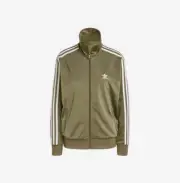 W Adidas Adicolor Classic Loose Firebird Track Top Olive Asian Sizing IY4742