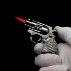 Mini Lighter Windproof Jet Flame Cool Pistol Shaped Metal Gas Lighter