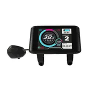 TFT-UKC1 Electric Bike LCD Display Colorful Screen for UART2 Protocol Controller Compatible with 24V-72V Ebike B Black