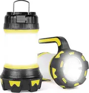 Rechargeable Led Lantern, 1000 Lumens 360 Camping Lamp, Rechargeable Led Portable Spotlight, Ultra Powerful, 6 Modes Camping Lamp, Usb Cable Included