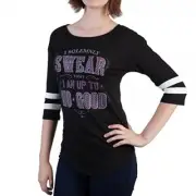 Harry Potter Solemnly Swear Juniors Yoke Raglan T-Shirt