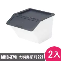 在飛比找博客來優惠-樹德SHUTER大嘴鳥收納箱MHB-3741 2入粉