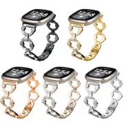 For Fitbit Versa 4 3 Sense 2 Stainless Steel Bracelet Watch Link Band Strap