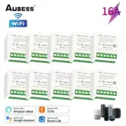 1~10pcs Tuya 16A WiFi Smart Switch Module 2-Ways Control Timer Switch For Smart