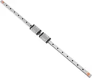 Stainless Steel Linear Sliding Guideway Black Sliding Block for 3D Printer and CNC Machine, 2 MGN12H Carriage Block 500mm Linear Rail Guide with Anti Fall Strips,