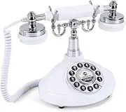 Audio Guest Book Wedding Phone Record Customized Audio Messages Audio Guestbook Phone for Wedding, Bridal Shower, Birthday Party, Baby Shower, Anniversary, Engagement (White)