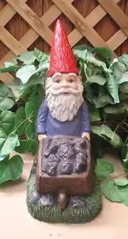 5027 Mr. Tomte Wheel Barrel Gnome Latex Fiberglass Production Mold Concrete