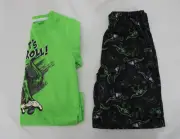 Sleep On It Boy's Trey Short Sleeve & Short Sleep Set JJ4 Light Green Small NWT