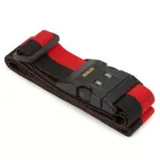 NEW Korjo Deluxe Luggage Strap with Combination Lock Red