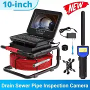 20M/30M/50M Sewer Camera HD Drain Pipe Inspection Camera with 10-Inch Monitor