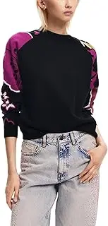 Desigual Damen Woman Flat Knit Thin Gauge Pullover Sweater