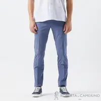 在飛比找momo購物網優惠-【ROBERTA 諾貝達】素面彈力藍色休閒長褲(台灣製)
