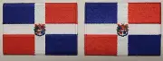 DOMINICAN REPUBLIC FLAG PATCH embroidered iron-on (2)