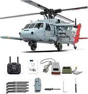F09-H SH60 RC Helicopter with Camera, 2.4G 8CH Remote Control Aircraft, Dual Brushless Wingless, 6G/3D Stunt Copter Model for Adults