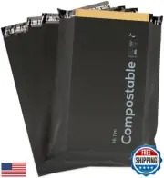6x9 inch Biodegradable Poly Mailers,50 Count Compostable Shipping Bags with E
