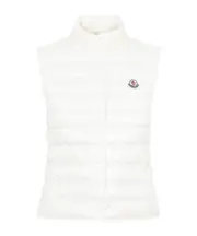 Moncler Liane Logo Patch Buttoned Down Gilet 0,1,2 white
