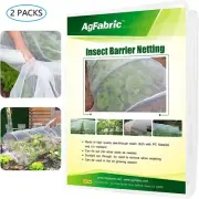 Agfabric 8'Wx30'L Mosquito Netting Bug Insect barrier Bird Net Barrier 2Pack
