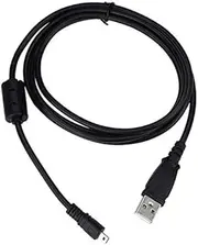 UC-E6 USB Date Cable Replacement Camera Transfer Cord Compatible for Nikon Digital UC-E6 SLR DSLR D3300 D750 D7200 Coolpix L340 L32 A10 P520 P510 P500 S6000 S9200 S6300 S3300 (1.5m/Black)