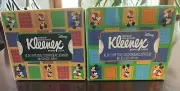 2 Disney Mickey Mouse Kleenex Tissues Box - Vintage 2004 New 65 Tissues Per Box