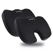 2x SnugPad 100% Memory Foam Non-Slip Orthopedic Coccyx Tailbone Office Chair