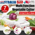 Slicer Multi Function Food Chopper Dicing Machine 7 Blades