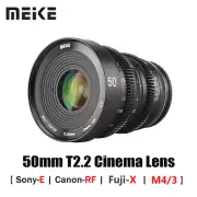 Meike 50mm T2.2 MF Cinema Lens for Fuji Sony E Olympus Panasonic M4/3 M43 mount