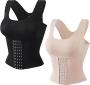 [NPSMOPC] 3-in-1 Waist Trainer Bra, Brachom Bra Belly Fat, Brachom Waist Trainer Bra, Adjustable Brachom Bra