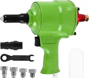 Consfly Pneumatic Rivet Gun, Air Rivet Gun with Self-Suction, Long Stroke and Large Pulling Force for 3/32“, 1/8”, 5/32“ and 3/16” Aluminum Rivets