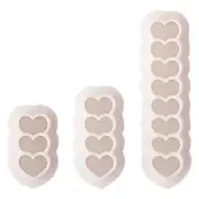 3Pcs Heart Clay Earring Cutter Heart Clay Cutter Tool for Clay Earrings Making
